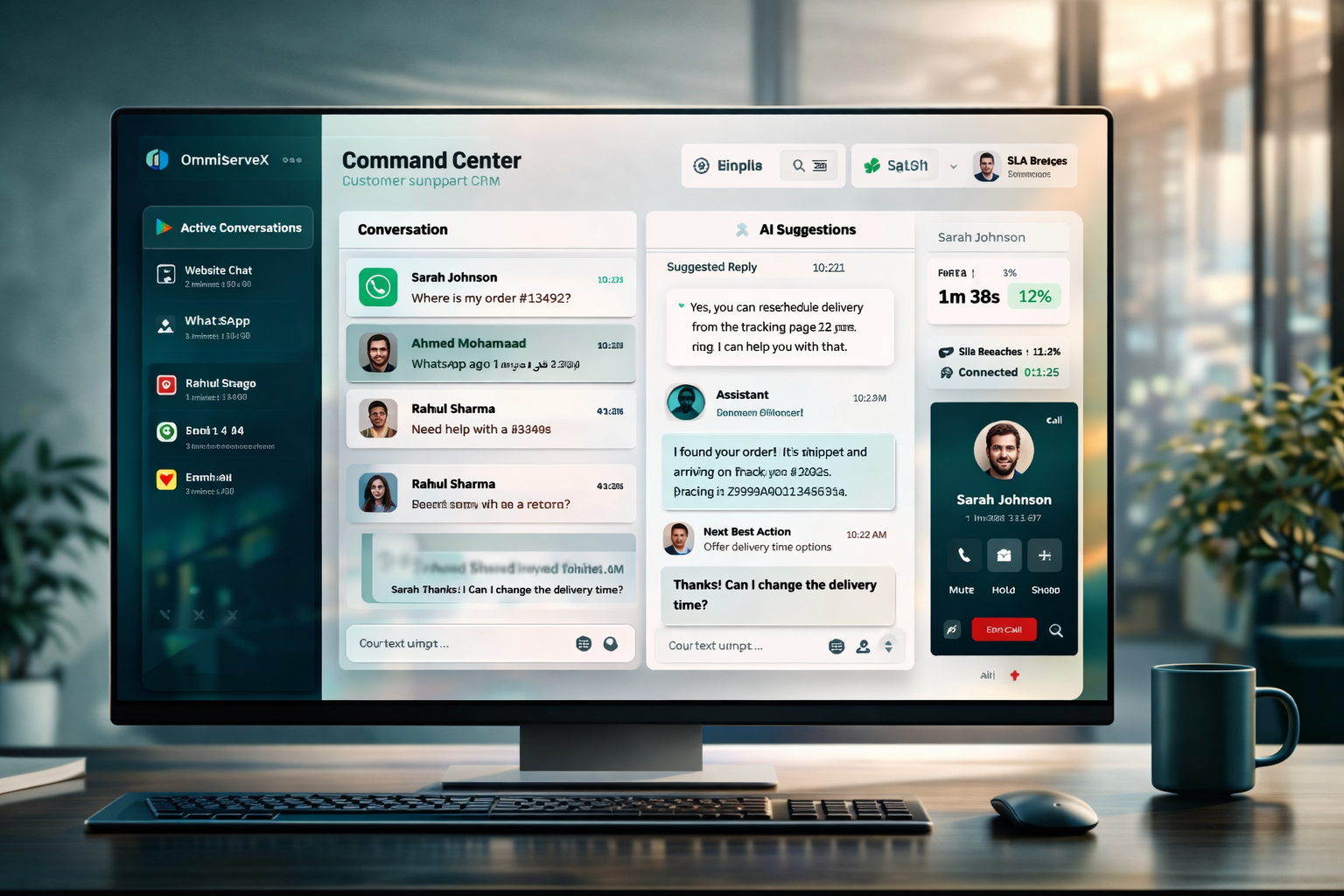 OmniServeX product dashboard overview
